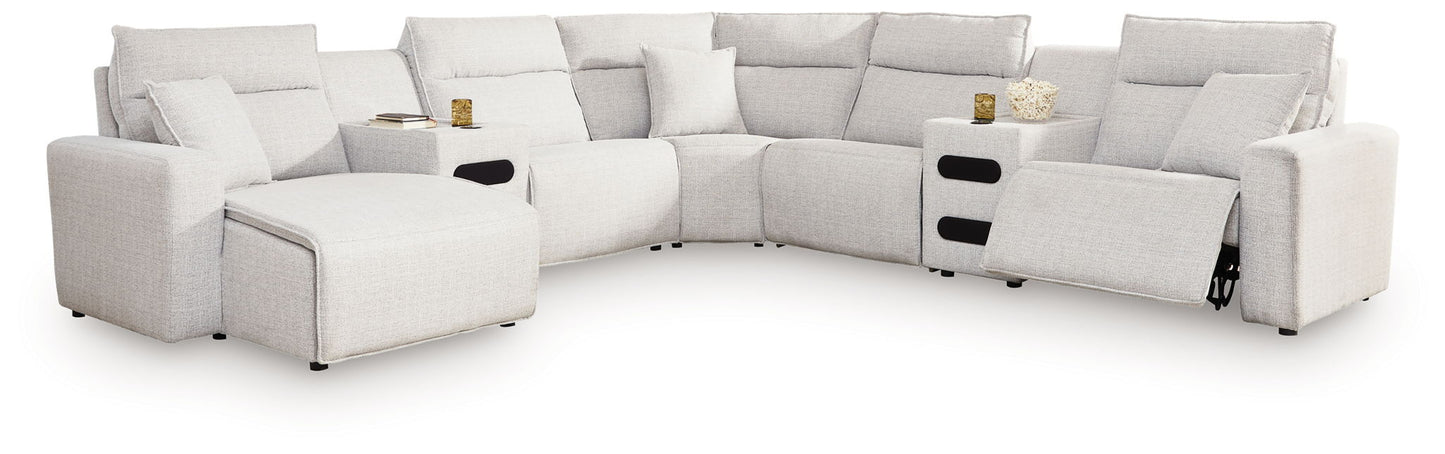 Modmax II - Reclining Sectional - Stone - Hornell Furniture Outlet