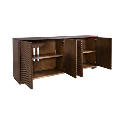 Easton - 82" TV Console - Urban Bronze - Hornell Furniture Outlet