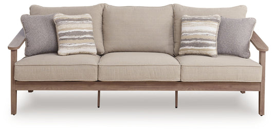Harmony Headlands - Sofa With Cushion - Natural / Gray - Hornell Furniture Outlet