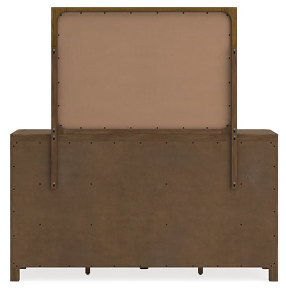 Cabalynn - Dresser And Mirror - Light Brown - Hornell Furniture Outlet