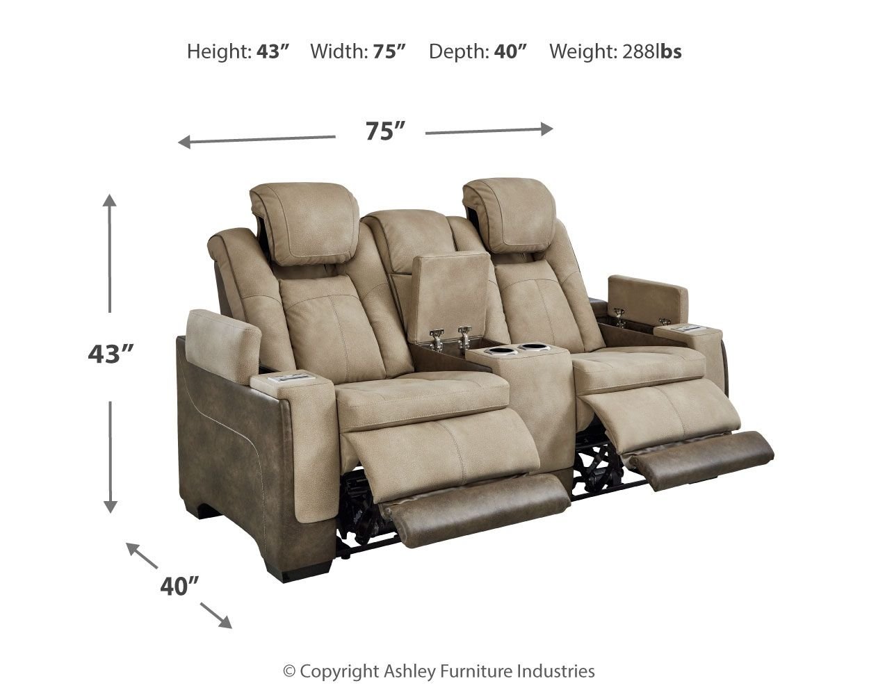 Next - Gen Durapella - Power Reclining Loveseat - Hornell Furniture Outlet