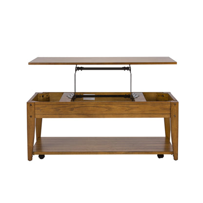 Lake House - Lift Top Cocktail Table - Hornell Furniture Outlet
