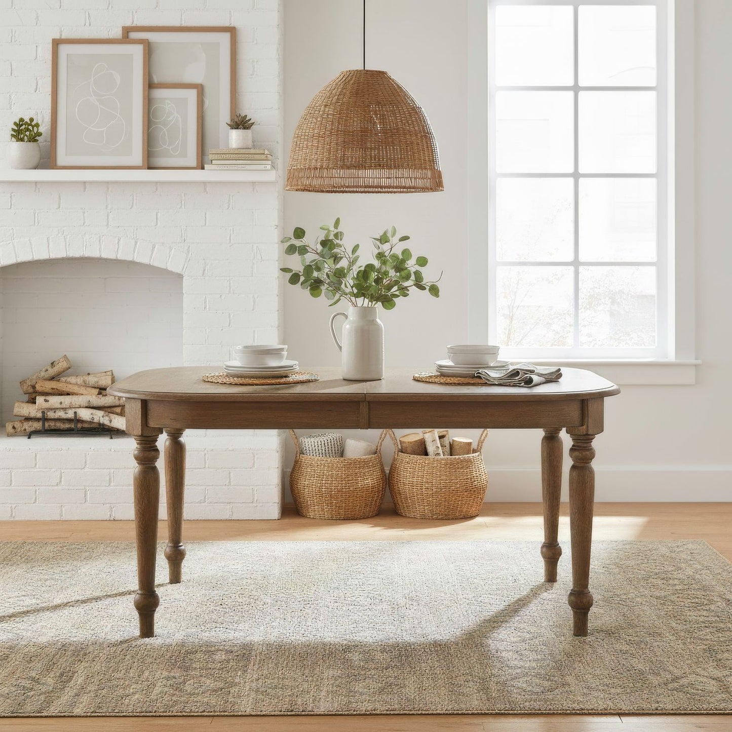 Carolina Crossing - Dining Room Leg Table Set - Hornell Furniture Outlet