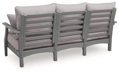 Cove Beach - Sofa With Cushion - Gray - Hornell Furniture Outlet