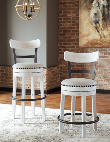 Valebeck - Full Back Swivel Stool - Hornell Furniture Outlet