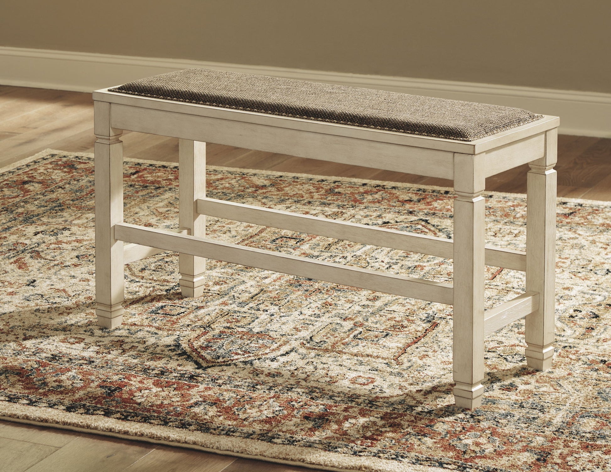 Bolanburg - Beige - DBL Counter UPH Bench - Hornell Furniture Outlet