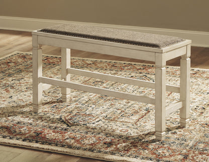 Bolanburg - Beige - DBL Counter UPH Bench - Hornell Furniture Outlet