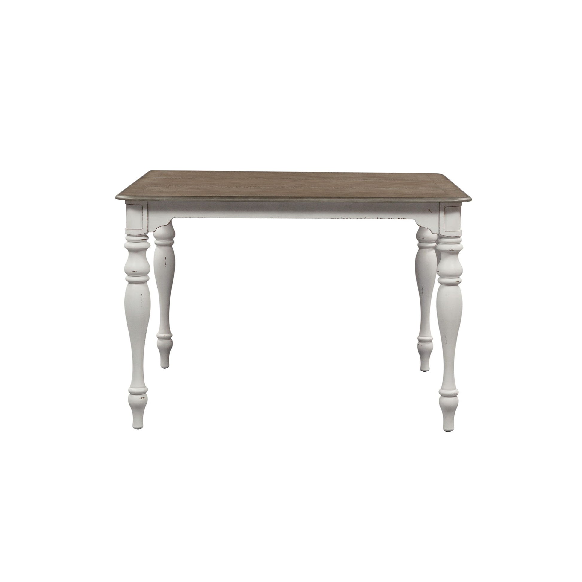 Magnolia Manor - Gathering Leg Table - White - Hornell Furniture Outlet