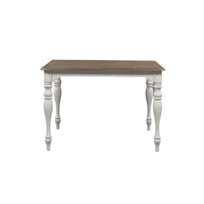 Magnolia Manor - Gathering Leg Table - White - Hornell Furniture Outlet