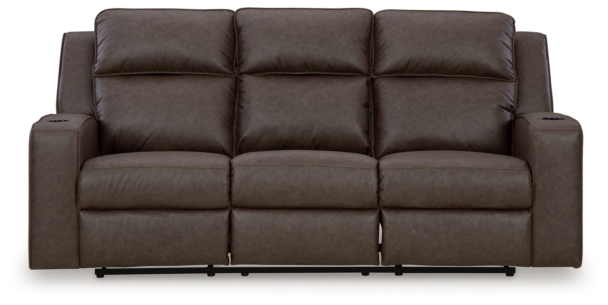 Lavenhorne - Granite - Rec Sofa W/Drop Down Table - Hornell Furniture Outlet