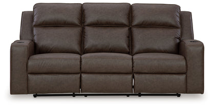 Lavenhorne - Granite - Rec Sofa W/Drop Down Table - Hornell Furniture Outlet