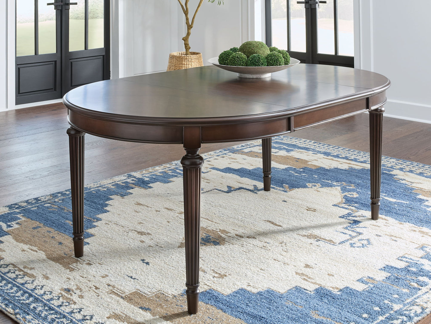 Lavinton - Brown - 8 Pc. - Dining Room Extension Table, 6 Side Chairs, Server - Hornell Furniture Outlet