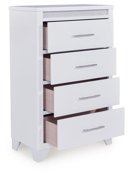 Jarlee - White - Four Drawer Chest - Hornell Furniture Outlet