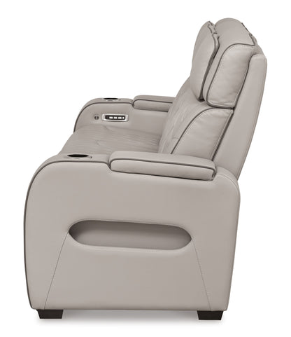 Boyington - Power Reclining Sofa With Adj Headrest - Hornell Furniture Outlet