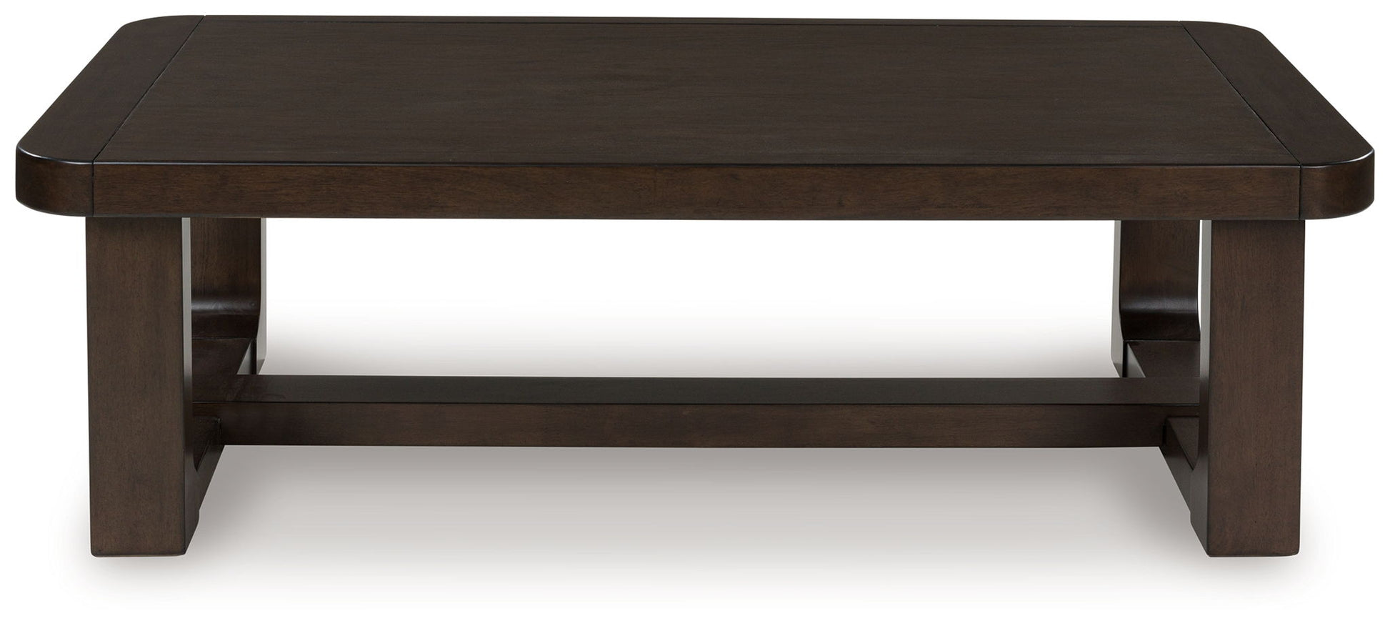 Breckington - Rectangular Cocktail Table - Dark Brown - Hornell Furniture Outlet