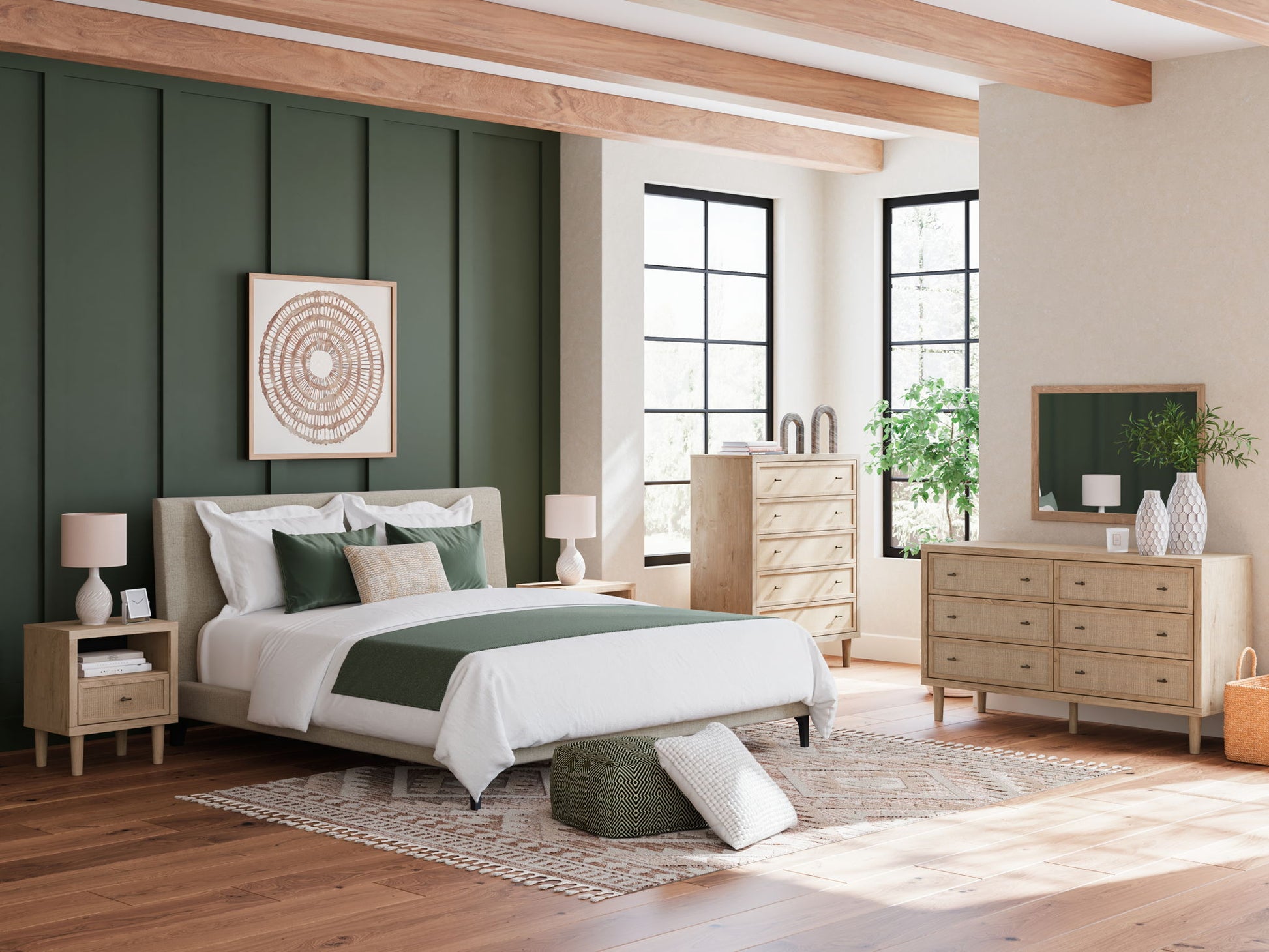 Cielden - Two - Tone - Dresser And Mirror - Hornell Furniture Outlet