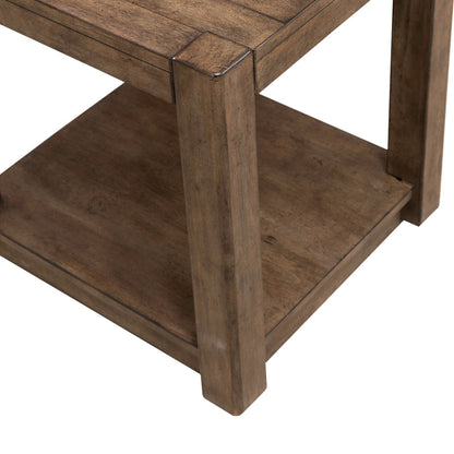 Broadmore - Square Chairside Table - Brown - Hornell Furniture Outlet