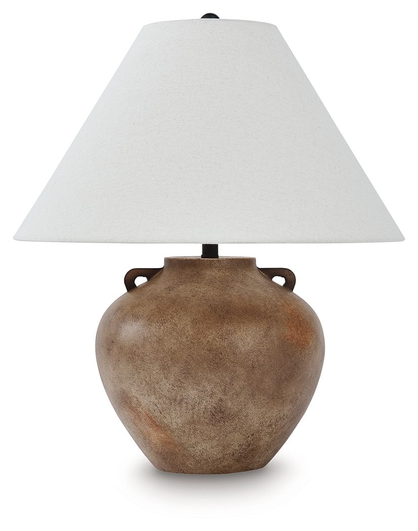 Ferrilby - Poly Table Lamp - Antique Beige - Hornell Furniture Outlet