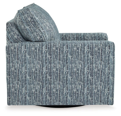 Aterburm - Twilight - Swivel Accent Chair - Hornell Furniture Outlet