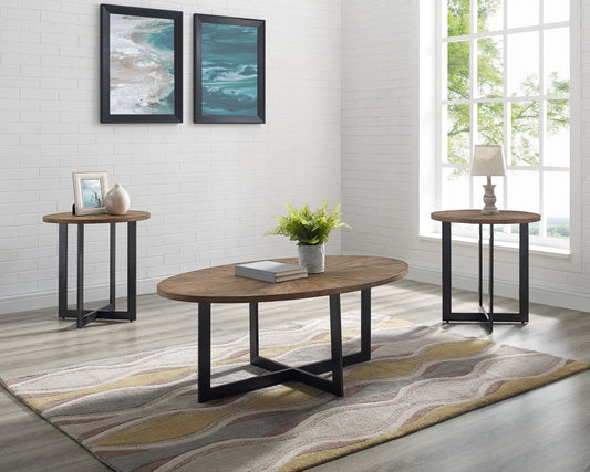 Colton - 3 Piece Table Set - Black - Hornell Furniture Outlet