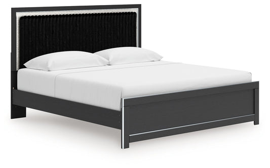 Zuraleus - Upholstered Panel Platform Bed With Roll Slats - Hornell Furniture Outlet