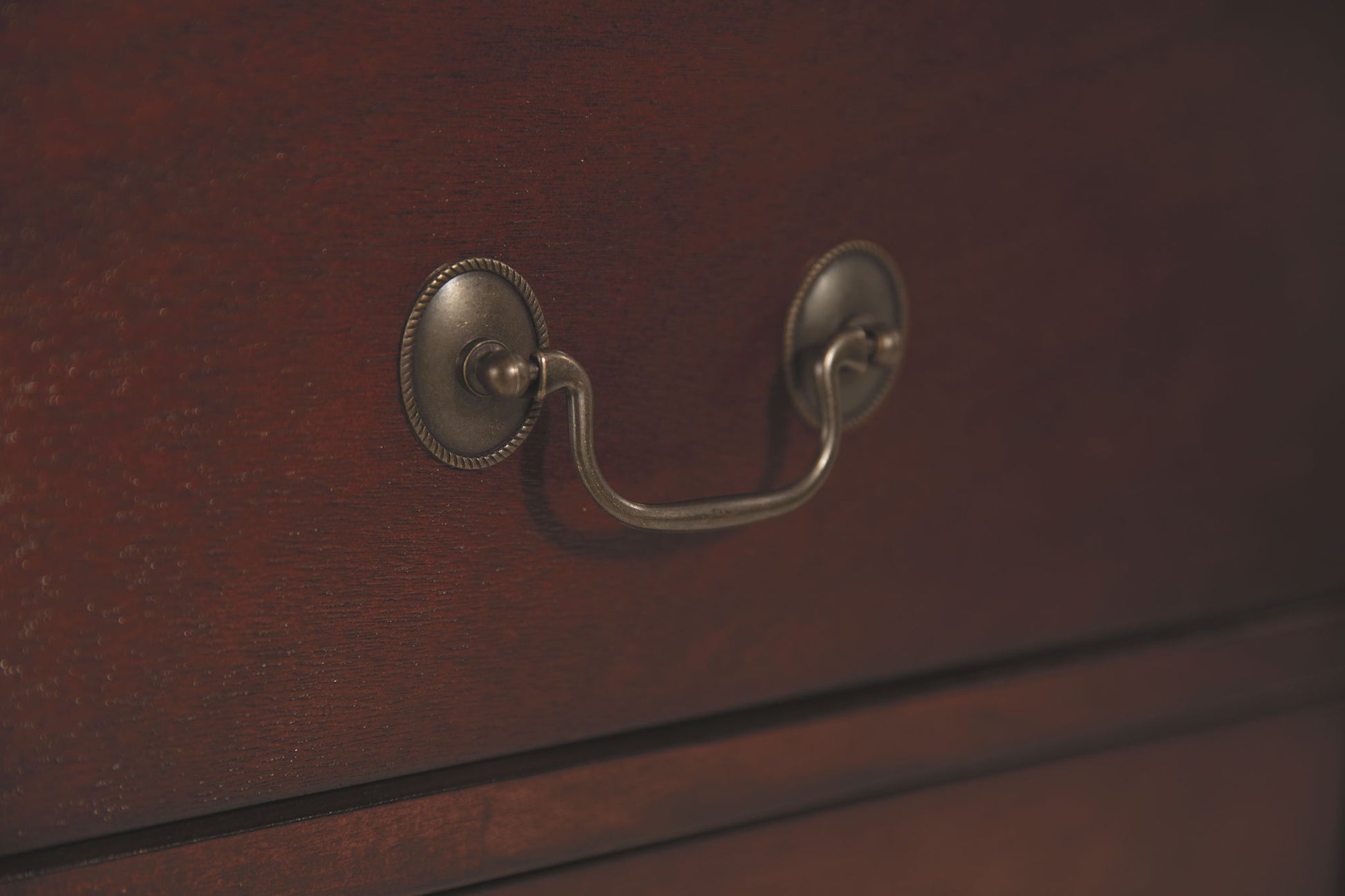 Alisdair - Reddish Brown - Two Drawer Night Stand - Hornell Furniture Outlet