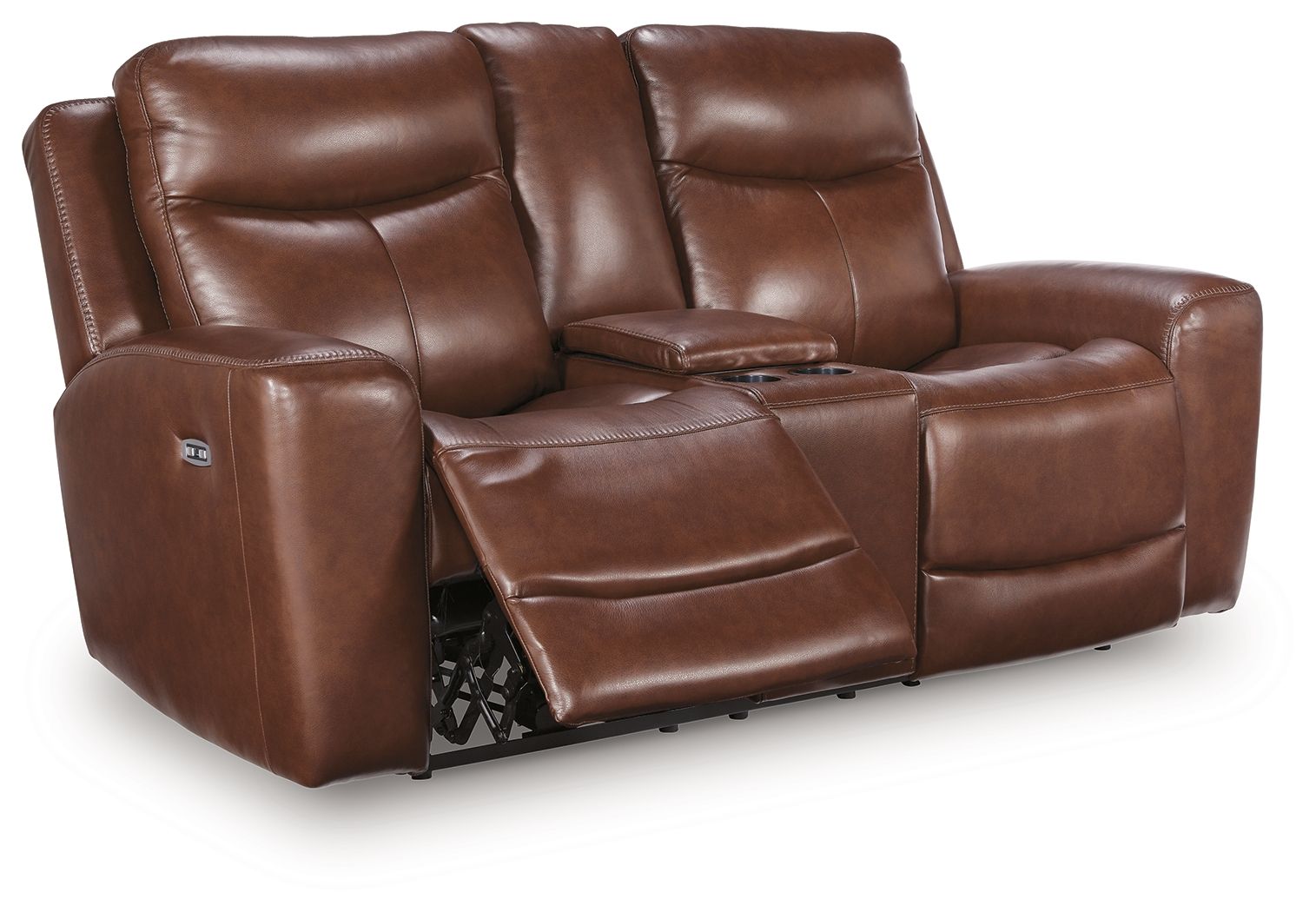 Next Move - Power Reclining Loveseat With Console / Adjustable Headrest - Hornell Furniture Outlet
