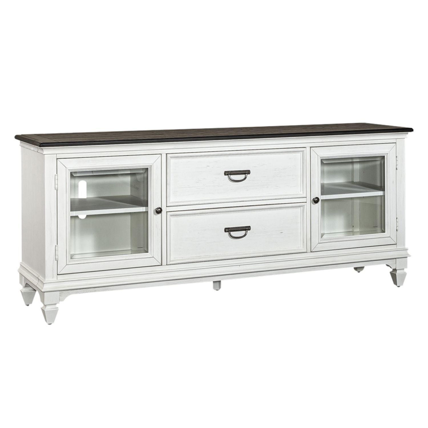Allyson Park - Entertainment TV Stand - White - Hornell Furniture Outlet