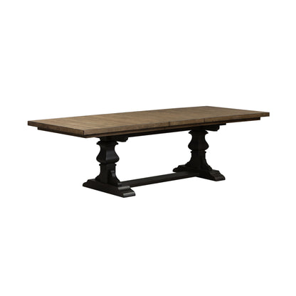 Harvest Home - Trestle Table - Black - Hornell Furniture Outlet