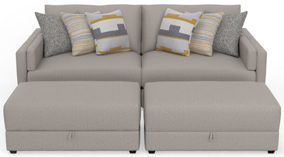 Trevor - Extra Deep Oversized Sofa With Included Storage Cocktail Ottoman - Hornell Furniture Outlet