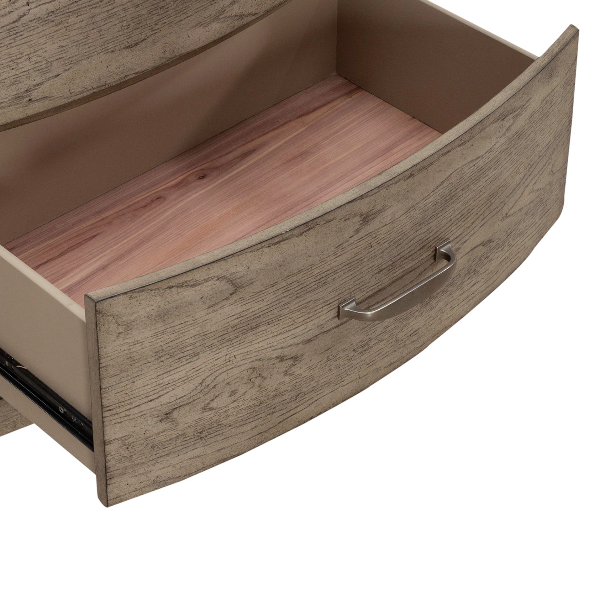 Avalon - Nightstand With Charging Station - Burnished Beige - Hornell Furniture Outlet