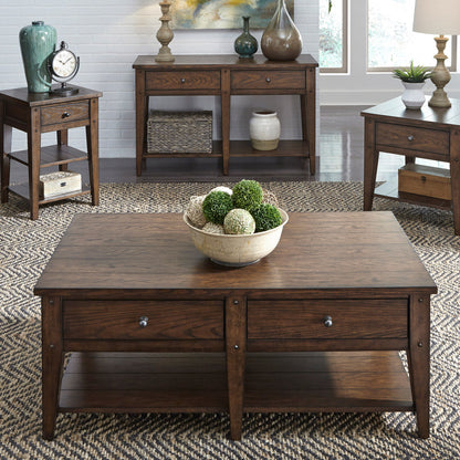 Lake House - Chair Side Table - Hornell Furniture Outlet