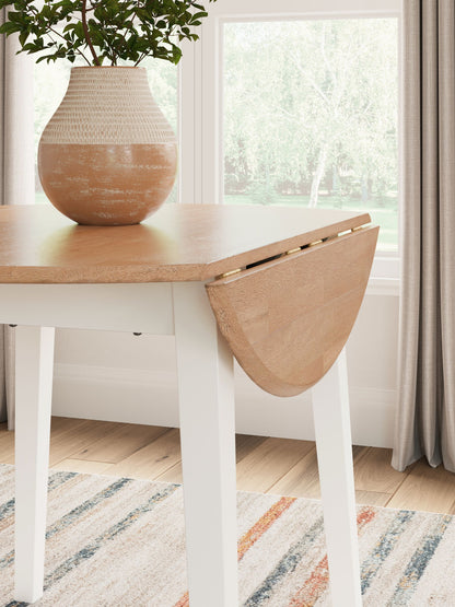 Gesthaven - Round Dining Room Drop Leaf Table - Hornell Furniture Outlet