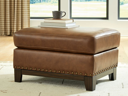 Saonara - Ottoman - Amber - Hornell Furniture Outlet