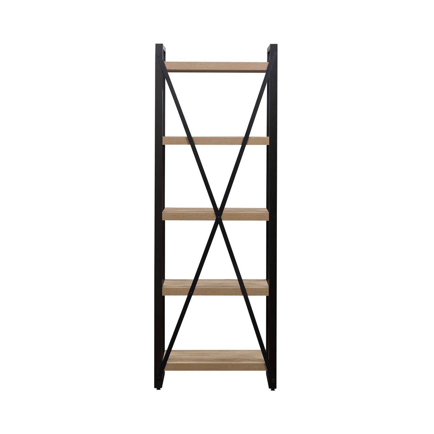 Sun Valley - Tall Pier Unit With Faux Metal - Light Brown - Hornell Furniture Outlet
