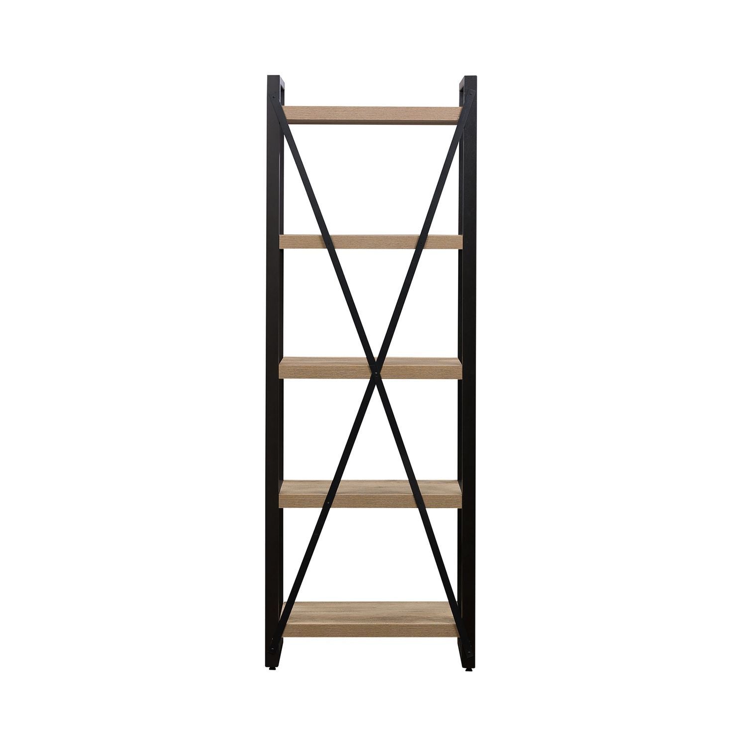 Sun Valley - Tall Pier Unit With Faux Metal - Light Brown - Hornell Furniture Outlet