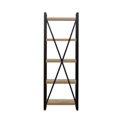 Sun Valley - Tall Pier Unit With Faux Metal - Light Brown - Hornell Furniture Outlet