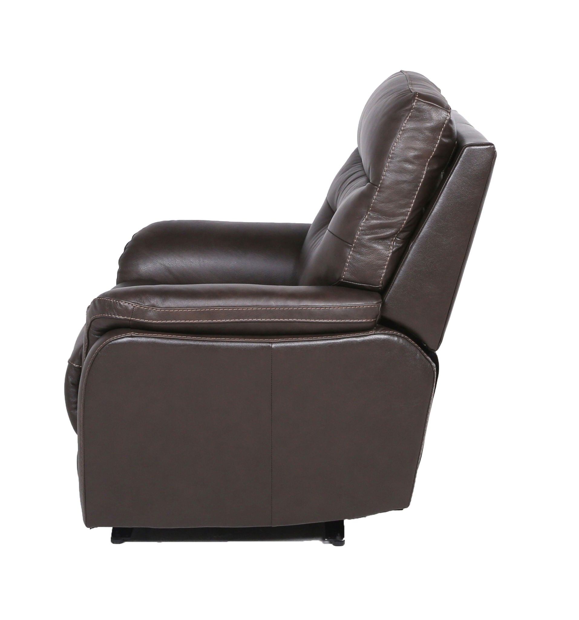 Fortuna - Dual Power Recliner - Coffee - Hornell Furniture Outlet