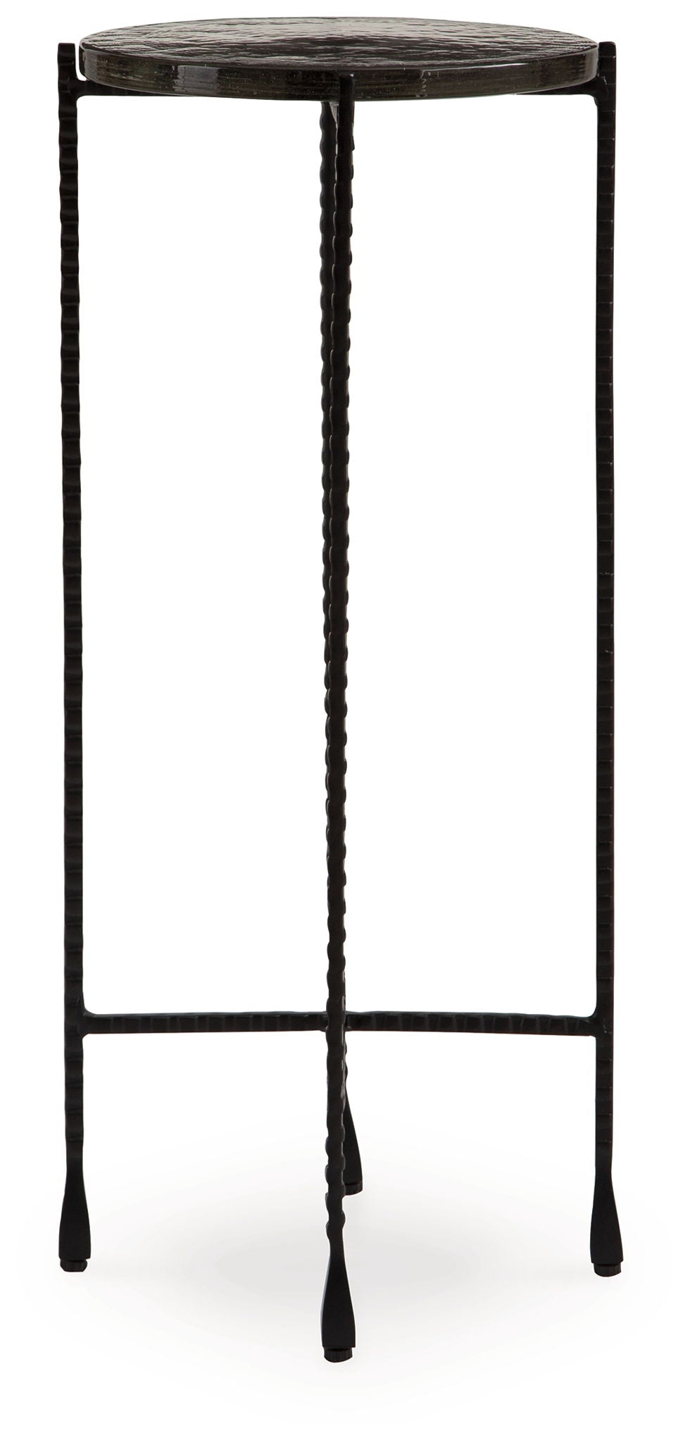 Newgoren - Clear / Black - Accent Table - Hornell Furniture Outlet