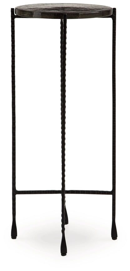 Newgoren - Clear / Black - Accent Table - Hornell Furniture Outlet