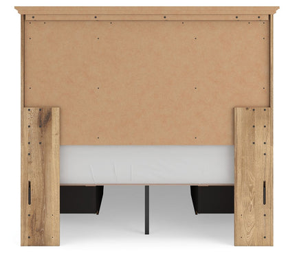 Makidern - Panel Storage Bed With 2 Under Bed Storage Units - Hornell Furniture Outlet