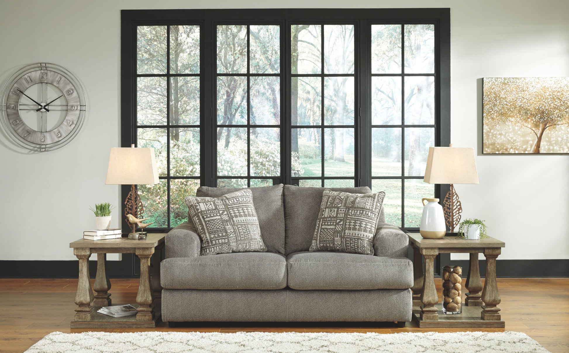 Soletren - Stationary Loveseat - Hornell Furniture Outlet