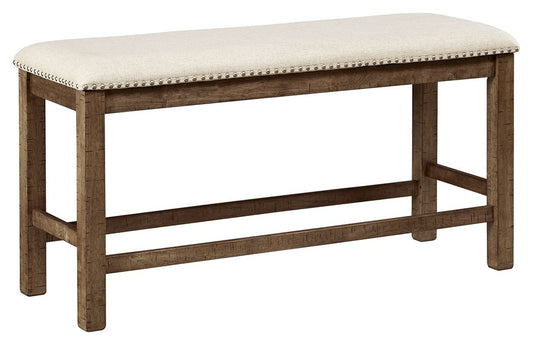 Moriville - Beige - Double UPH Bench - Hornell Furniture Outlet