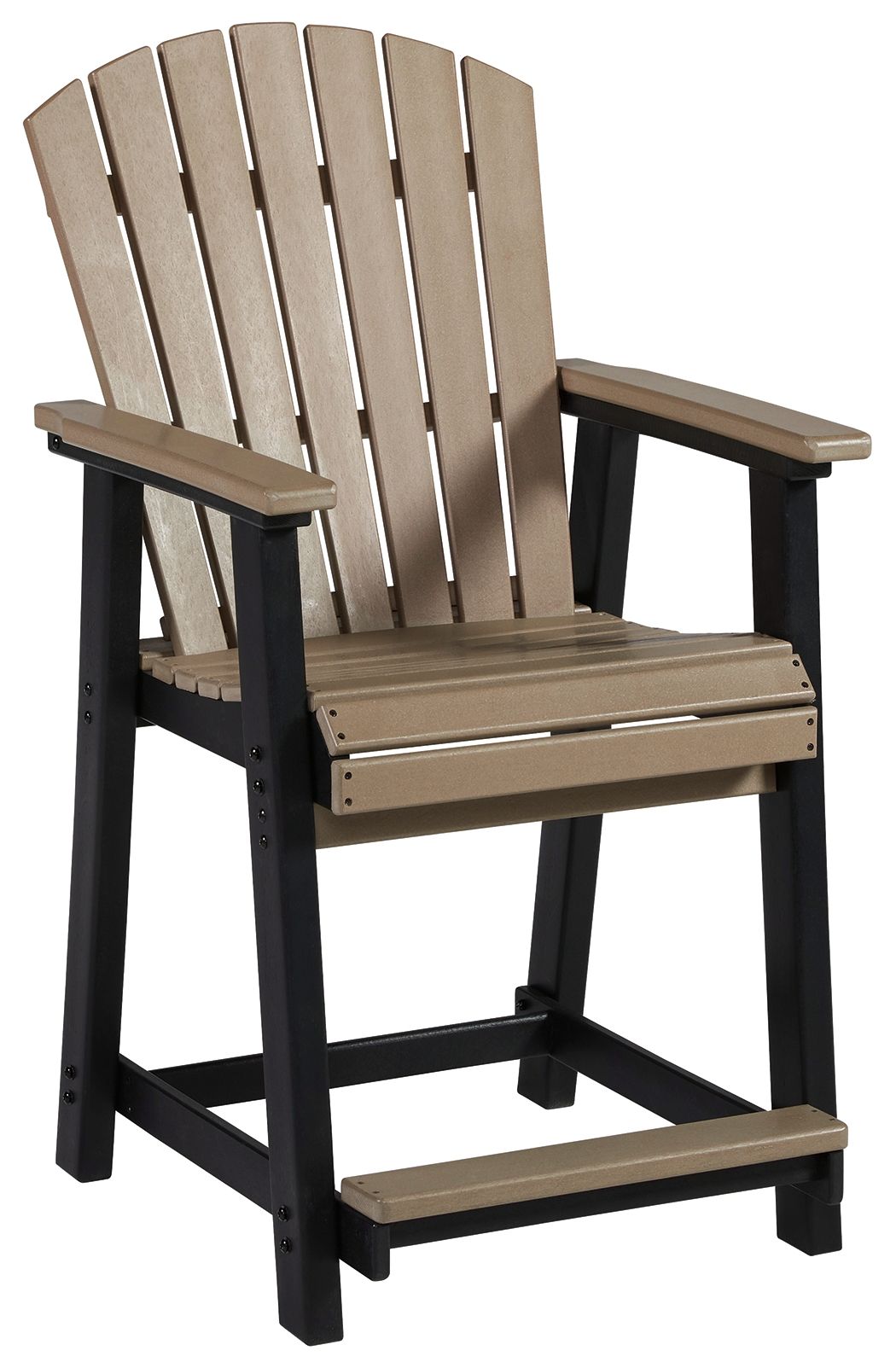 Fairen Trail - Black / Driftwood - Barstool (Set of 2) - Hornell Furniture Outlet