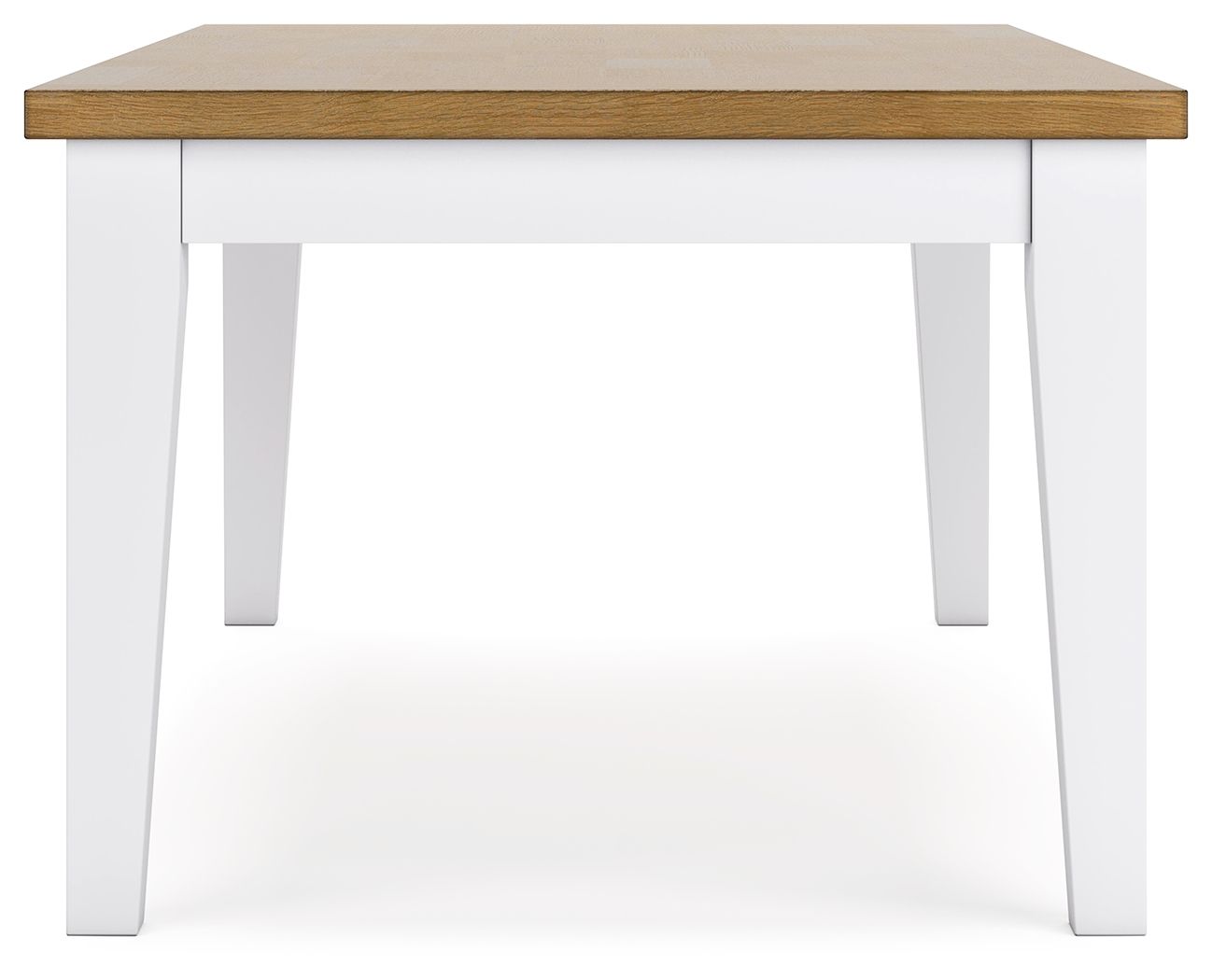 Ashbryn - White / Natural - Rectangular Dining Room Table - Hornell Furniture Outlet