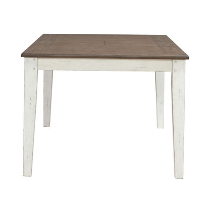 Al Fresco - Rectangular Leg Table - Graphite / Whitestone - Hornell Furniture Outlet
