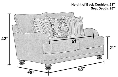 Jonesport - Loveseat - Wheat - Hornell Furniture Outlet