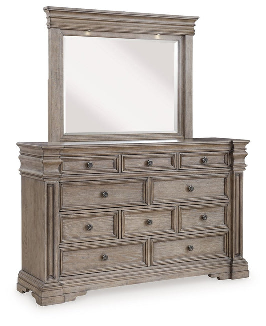 Blairhurst - Light Grayish Brown - Dresser And Mirror - Hornell Furniture Outlet