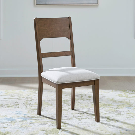 Harmony - Panel Back Side Chair (RTA) - Brownstone - Hornell Furniture Outlet