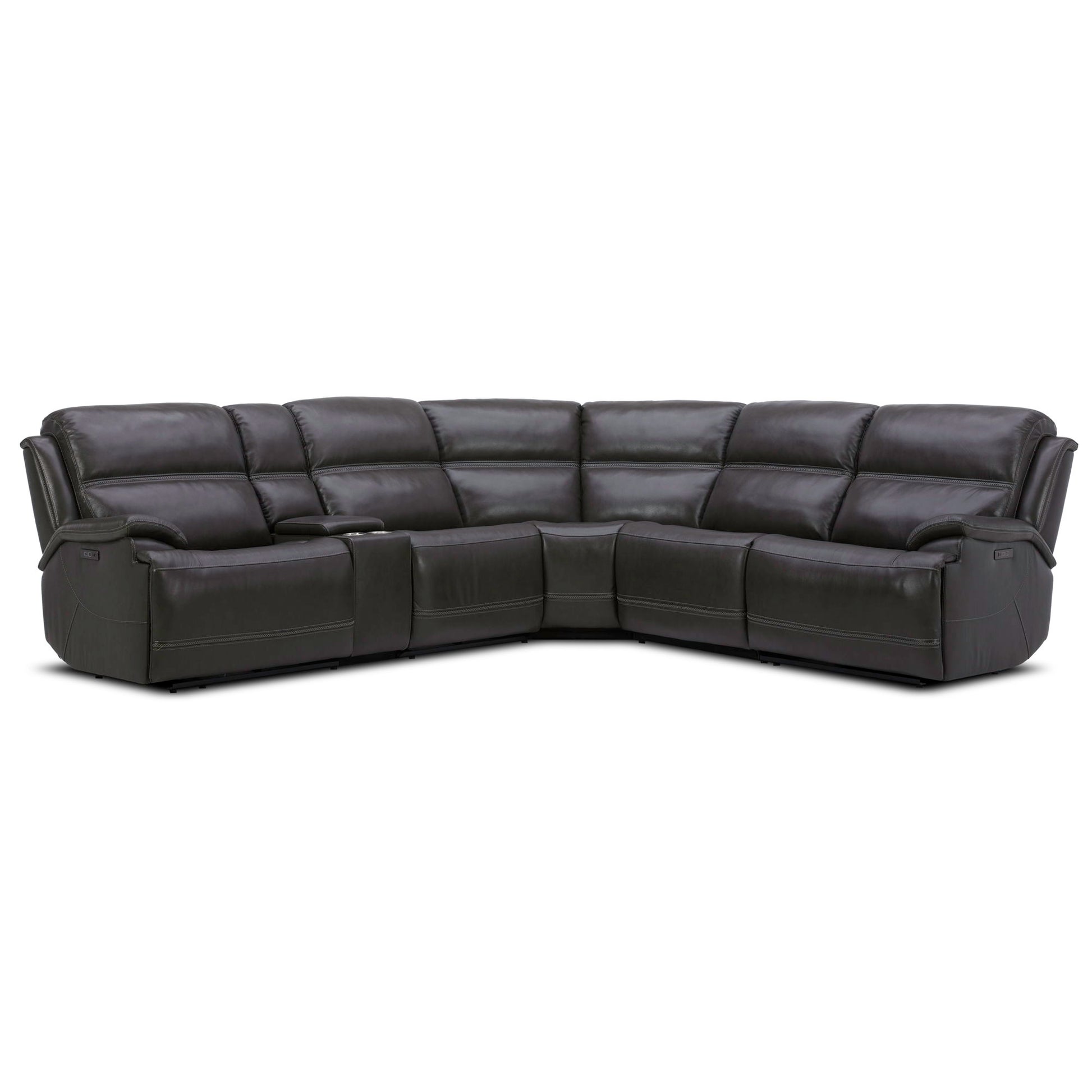 Bentley - 6 Piece Sectional - Graphite Gray - Hornell Furniture Outlet